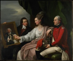 Porträtgruppe der Familie Drummond, Peter Auriol Drummond, Mary Bridget Milnes Drummond und George William Drummond, 1776